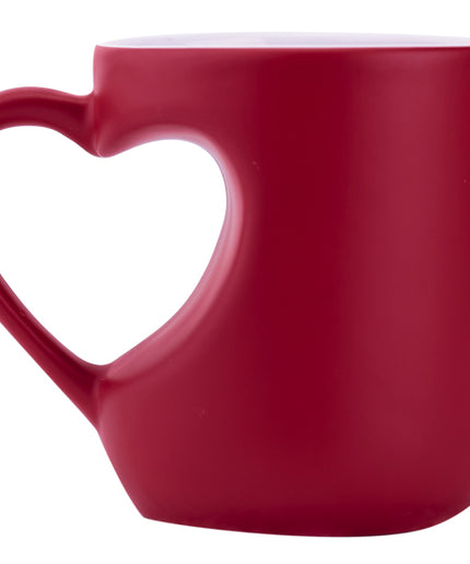 TAZA CORAZON ROJA