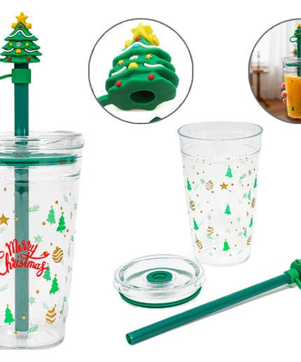 VASO ÁRBOL NAVIDAD